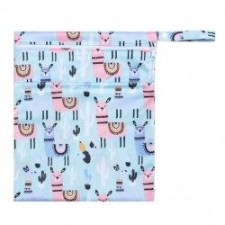 Szín: Alpaca A - Dupla cipzáras, nyomtatott pelenkázótáska baba vizes táskához Pelenkatáska Vízálló 30x36cm
