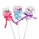 Szín: kerek Véletlen 1db - Party Cosplay kellékek Star Love Heart ujjongó pálca Glow Stick Rave Toy LED Magic Fairy Stick