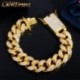Fém színe: ezüst 20 cm (8 hüvelyk) - CWWZircons Luxus Cubic Zirconia Miami Cuban Twist Link lánc karkötő karkötő