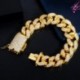 Fém színe: ezüst 20 cm (8 hüvelyk) - CWWZircons Luxus Cubic Zirconia Miami Cuban Twist Link lánc karkötő karkötő