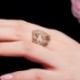A gyűrű mérete: 9 - CWWZircons Luxus Glitter Micro Pave afrikai cirkónium virág Dubai aranyozott nagy eljegyzési gyűrűk