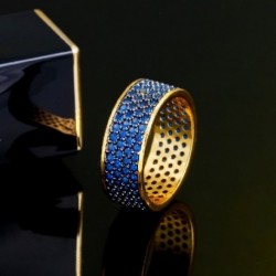 A gyűrű mérete: 8 - CWWZircons Chic Micro Pave Zöld Kék Fekete Kocka cirkónia kő Női Kerek Szerelem Eljegyzés esküvői