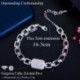 Fém színe: piros - CWWZircons 585 Rose Gold Szín Piros Cubic cirkónia Cuban Link Lánc karkötők Női Nyári Party Ékszer