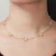 Fém színe: ezüst - CWWZircons Elegáns Tenisz Lánc Cubic Circon Crystal Butterfly CZ Round Choker Nyaklánc Női Divat