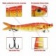 Szín: 1 - Lure Bionic többrészes csali, törött szakaszú kemény csaliszövet, többrészes hal 13,5/26G