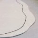 Szín: szabálytalan kör Fehér - EW japán stílusú minimalista nappali kasmír szőnyeg, szabálytalan minta nappali