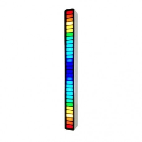 Szín: Az akkumulátor rész ezüst - RGB Hangvezérlés Hang Hangvezérlés Zene Ritmus Lámpa Led Atmoszféra Fény