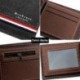 Szín: világos barna - Divatos rövid pénztárca, személyre szabott férfi érme pénztárca üzleti összecsukható