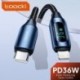 Szín: IOS 2 4 fekete - Toocki USB Type C kábel iPhone 14 13 12 11 Pro Max X Xr 8 7 Plus PD 36W gyorstöltő villámkábel