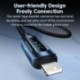Szín: IOS 2 4 fekete - Toocki USB Type C kábel iPhone 14 13 12 11 Pro Max X Xr 8 7 Plus PD 36W gyorstöltő villámkábel