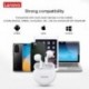 Szín: HT38 fehér és tok - Lenovo eredeti HT38 Bluetooth 5.0 TWS fülhallgató vezeték nélküli fejhallgató vízálló