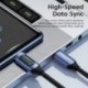 Szín: 100W CC fekete - Toocki Type C - Type C kábel 100 W PD gyorstöltő töltő USB C - USB C kijelző kábel Xiaomi POCO f3