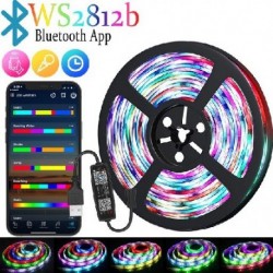 : 15m - 5 V Symphony USB fénycsík RGB vaku színváltó Ws2812b asztali légkör LED fénycsík (napi értékesítés)