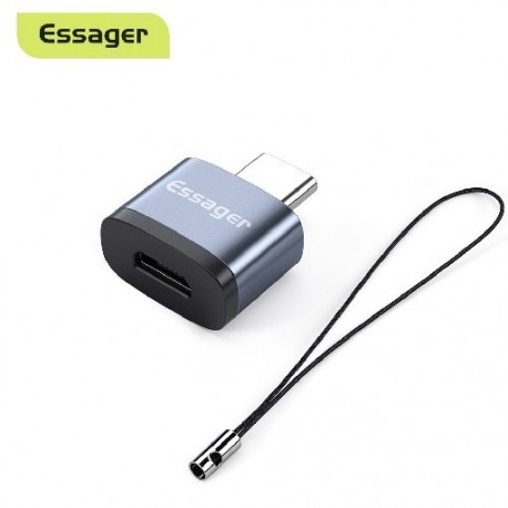 Szín: ezüst C – USB 2.0. - Essager OTG Adapter Type C USB 3.0 Type-C USB C dugó-USB aljzat konverter Macbook Xiaomi Samsung