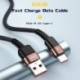 Szín: bézs - Essager 6A Type C USB kábel Gyorstöltés Huawei P40 Pro P30 66W vezetékes USB-C töltő adatkábel Samsung S21