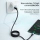Fekete szín - Essager 7A Type C USB kábel vezeték Samsung S10 Xiaomi Huawei P30 P40 Pro mobiltelefonhoz 100W gyorstöltés
