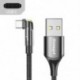 Szín: szürke C típusú kábel - Essager 3A gyorstöltő kábel Micro USB Type C adattöltő iPhone Xiaomi mobiltelefonhoz 540
