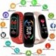 Fekete szín - M6 intelligens karkötő többfunkciós pulzusszám vérnyomásmérő Step Music Alvásfigyelő M6 Smart Fitness