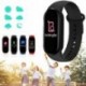 Fekete szín - M6 intelligens karkötő többfunkciós pulzusszám vérnyomásmérő Step Music Alvásfigyelő M6 Smart Fitness