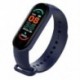 Szín: kék - M6 intelligens karkötő többfunkciós pulzusszám vérnyomásmérő Step Music Alvásfigyelő M6 Smart Fitness