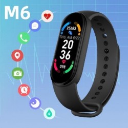 Fekete szín - M6 mágneses sport okos márka Bluetooth elektronikus Mi Fitness karkötő pulzusszám vérnyomásmérő okosóra