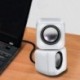 Fehér szín - Hordozható kis hangszóró Jiteng Jt016 laptop asztali számítógép mini audio USB vezetékes multimédiás