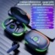 Fekete szín - Új PRO80 sztereó Bluetooth headset TWS5.1 intelligens érintőképernyős LED digitális kijelző Cool Breath