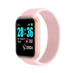 Szín: por - Y68 intelligens karkötő D20 pulzusszám intelligens karkötő Vérnyomás Sport Bluetooth óra Színes képernyő