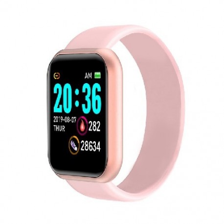 Szín: por - Y68 intelligens karkötő D20 pulzusszám intelligens karkötő Vérnyomás Sport Bluetooth óra Színes képernyő