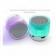 Szín: zöld - Új Mini hordozható autós audio A9 Dazzling Crack LED vezeték nélküli Bluetooth 4.1 mélynyomó hangszóró