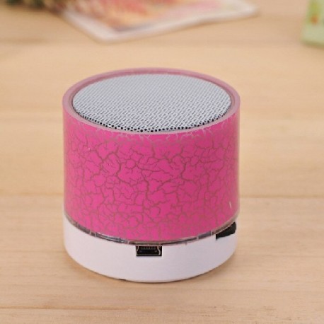 Piros szín - Új Mini hordozható autós audio A9 Dazzling Crack LED vezeték nélküli Bluetooth 4.1 mélynyomó hangszóró