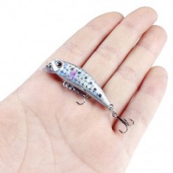 Fehér szín - 4,5 cm/3,5 G merülő Mino Luya csali horgászcsali gyöngyfűző basszus bionikus csali 5 színű műanyag