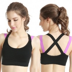 Fekete szín - Beauty Back Gyakorló fehérnemű Női egyrészes ütéscsillapító jógamellény Eeucc edzőtermen kívüli