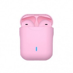 Szín: rózsaszín - I12pro Macaron Bluetooth Headset Touch I12 Wireless Binaurális Bluetooth Sport Headset 5.0