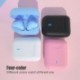 Fekete szín - I12pro Macaron Bluetooth Headset Touch I12 Wireless Binaurális Bluetooth Sport Headset 5.0
