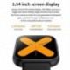 Szín: x6 kék - X6 intelligens karkötő Bluetooth hanghívás zenelejátszás pulzusszám X7 1.54 Full Touch sport karkötő