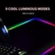 Szín: fekete 300 250 3mm - Gaming Mouse Pad RGB LED világító egérpad Laptop PC Gamer Számítógép Asztal Irodai asztal