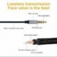 Fehér szín - 3,5 mm-es apa-duga nylon fonott audio kábel AUX autótelefon számítógép autós audio fejhallgató