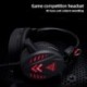Szín: Fekete és piros világító színes változat - Kerek A1 vezetékes asztali számítógépes játék fejhallgató