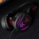 Szín: Fekete és piros világító színes változat - Kerek A1 vezetékes asztali számítógépes játék fejhallgató