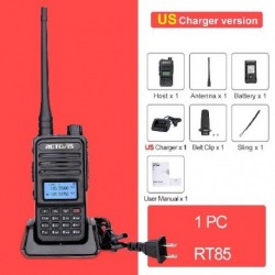 Szín: amerikai frekvencia - Retevis Walkie Talkie RT85 Ham Kétirányú rádióállomások 5 W Walkie-talkie VHF UHF kétsávos