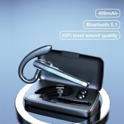 Piros szín - YYK-520 vezeték nélküli Bluetooth headset tws Ultra nagy hatótávolságú zajcsökkentő fülre szerelhető