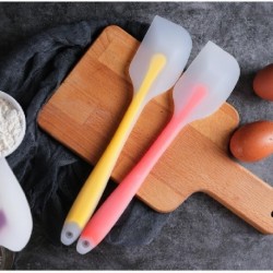 Szín: sárga - Áttetsző egyrészes szilikon spatula krém spatula torta spatula sütőeszköz
