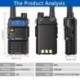 Baofeng UV-5R Walkie Talkie 5W hordozható Ham CB rádió kétsávos VHF/UHF FM adó-vevő kétirányú rádió vadászat UV-82