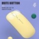 Szín: bézs - Macaron újratölthető vezeték nélküli Bluetooth egér 2.4G USB egér Androidhoz Windows Tablet Laptop