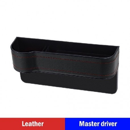 Szín neve: Bőr bal - Új autósülés tárolódoboz tárolódoboz, bőrből készült többfunkciós nyílásos tárolódoboz