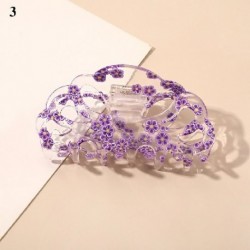 Szín: 3 - Divat Gyümölcs Virágok Barrette Rák Hajcsat Fürdő Haj Claw Ponytail Clip Gyümölcs hajbilincs Karom Clip