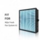 MJXFJ-150-A1 illeszkedik a Xiaomi Mijia Fresh Air System A1 kompozit szűrőhöz RFID-vel, MJXFJ-150-A1-hez igazítva
