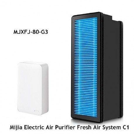 Szín: világosszürke - Csere xiaomi Mijia elektromos légtisztító Fresh Air System C1 kompozit szűrőhöz MJXFJ-80-G3