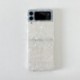 Anyaga: Galaxy Z Flip 3-hoz - Z Flip 4 márvány telefontok Samsung Galaxy Z Flip 3 5G Etui Conch Shell Soft TPU ütésálló